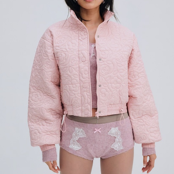 For Love & Lemons Puffer Coat- Large - Picture 1 of 2